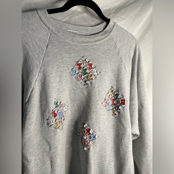 XL Quilt crewneck grey - Picture 2 of 7